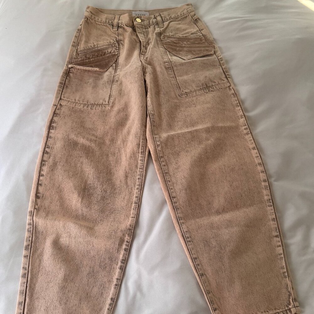 FRAME Barrel Leg High Rise Denim Jeans sz 27